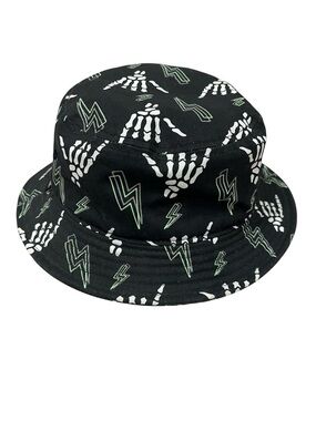 Vans Undertone Glow In The Dark Festival Bucket Hat Skeleton Lightening Bolt